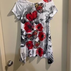 Big Bang Colorful Butterfly Print Top